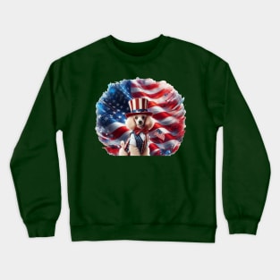 Patriotic Dogs of the United States of America - Poodle Crewneck Sweatshirt